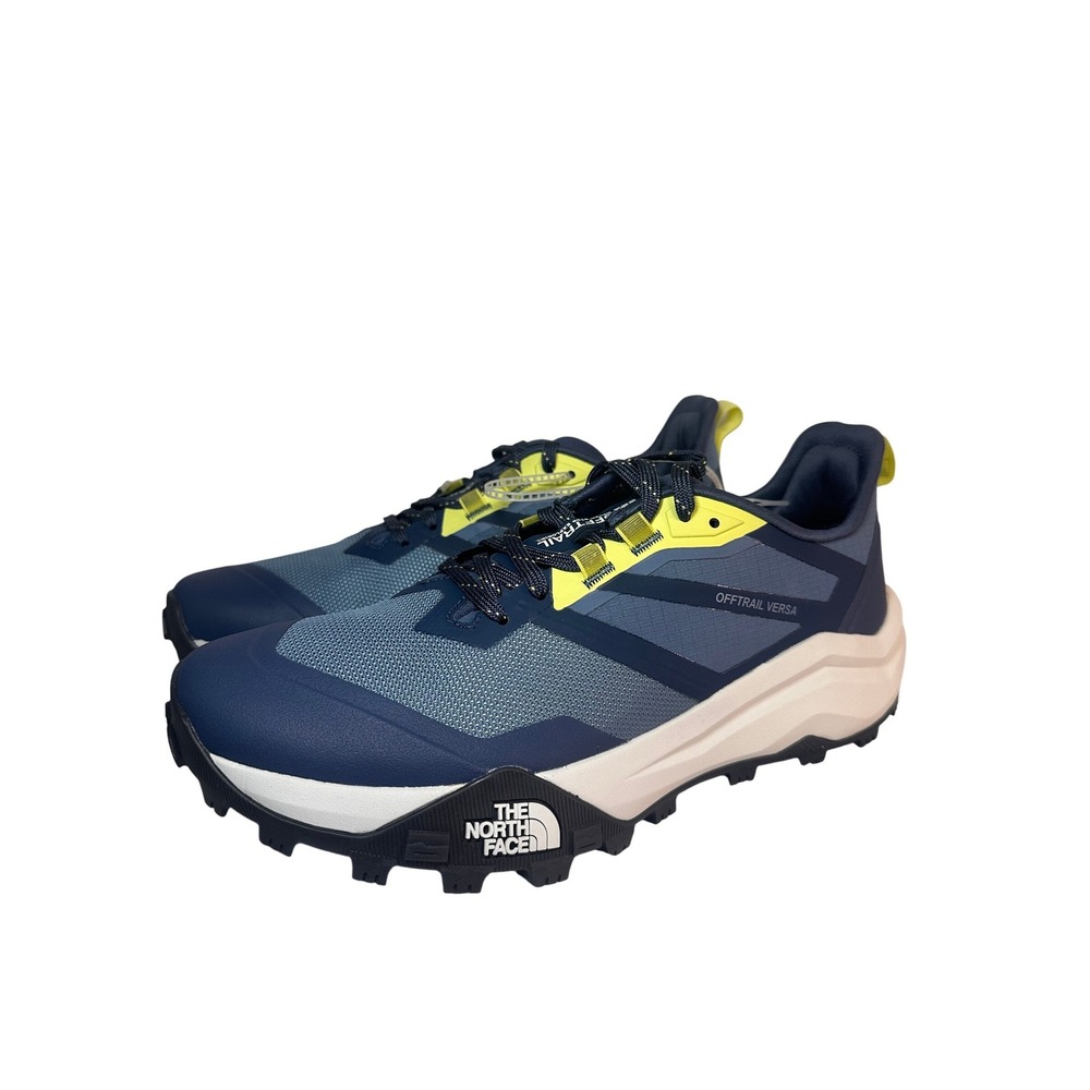 The North Face Offtrail Versa Men Blue Yellow Trail Running Shoe NF0A8AEX Size 9